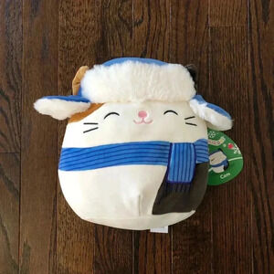 Original Squishmallows: Cam the Cat w/Trapper Hat & Scarf - BRAND NEW W/TAGS!